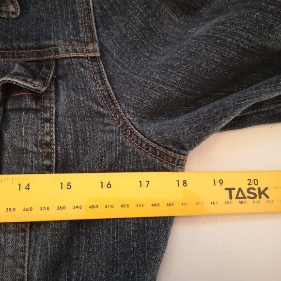 Canyon River Blues Stretch Ladies Medium Wash Size Large Jean Jacket - Picture 9 of 11